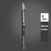 Deli Retractable Utility Knife Carbon Steel  Box Cutter 30°Small estilete profissional ferramenta Art Supplies Sharpness couteau