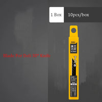 Deli Retractable Utility Knife Carbon Steel  Box Cutter 30°Small estilete profissional ferramenta Art Supplies Sharpness couteau