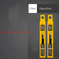 Deli Retractable Utility Knife Carbon Steel  Box Cutter 30°Small estilete profissional ferramenta Art Supplies Sharpness couteau
