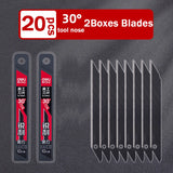 Deli Retractable Utility Knife ,Portable Box Cutter 30 Degree 9MM Metal Blade estilete profissional ferramenta Art Supplies нож