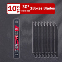 Deli Retractable Utility Knife ,Portable Box Cutter 30 Degree 9MM Metal Blade estilete profissional ferramenta Art Supplies нож