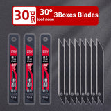 Deli Retractable Utility Knife ,Portable Box Cutter 30 Degree 9MM Metal Blade estilete profissional ferramenta Art Supplies нож