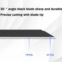Deli Retractable Utility Knife ,Portable Box Cutter 30 Degree 9MM Metal Blade estilete profissional ferramenta Art Supplies нож