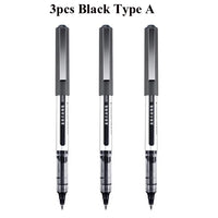 Deli Rollerball Blue Gel Pens, 0.5mm Liquid Ink Rolling Ball Quick Drying Pen for Writing, Journaling, Notes Taking