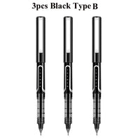 Deli Rollerball Blue Gel Pens, 0.5mm Liquid Ink Rolling Ball Quick Drying Pen for Writing, Journaling, Notes Taking