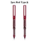 Deli Rollerball Blue Gel Pens, 0.5mm Liquid Ink Rolling Ball Quick Drying Pen for Writing, Journaling, Notes Taking