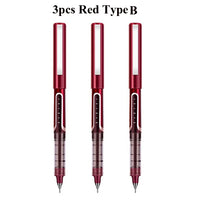 Deli Rollerball Blue Gel Pens, 0.5mm Liquid Ink Rolling Ball Quick Drying Pen for Writing, Journaling, Notes Taking