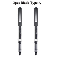 Deli Rollerball Blue Gel Pens, 0.5mm Liquid Ink Rolling Ball Quick Drying Pen for Writing, Journaling, Notes Taking