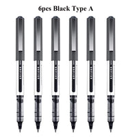 Deli Rollerball Blue Gel Pens, 0.5mm Liquid Ink Rolling Ball Quick Drying Pen for Writing, Journaling, Notes Taking