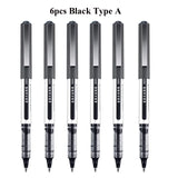 Deli Rollerball Blue Gel Pens, 0.5mm Liquid Ink Rolling Ball Quick Drying Pen for Writing, Journaling, Notes Taking