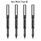 Deli Rollerball Blue Gel Pens, 0.5mm Liquid Ink Rolling Ball Quick Drying Pen for Writing, Journaling, Notes Taking