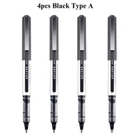 Deli Rollerball Blue Gel Pens, 0.5mm Liquid Ink Rolling Ball Quick Drying Pen for Writing, Journaling, Notes Taking