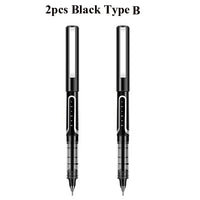 Deli Rollerball Blue Gel Pens, 0.5mm Liquid Ink Rolling Ball Quick Drying Pen for Writing, Journaling, Notes Taking
