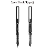 Deli Rollerball Blue Gel Pens, 0.5mm Liquid Ink Rolling Ball Quick Drying Pen for Writing, Journaling, Notes Taking