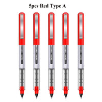 Deli Rollerball Blue Gel Pens, 0.5mm Liquid Ink Rolling Ball Quick Drying Pen for Writing, Journaling, Notes Taking