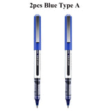 Deli Rollerball Pens, 0.5mm Liquid Ink Gel Pens,Quick Drying & Long Lasting Fine Point Pen for Writing, Journaling, Notes