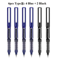 Deli Rollerball Pens, 0.5mm Liquid Ink Gel Pens,Quick Drying & Long Lasting Fine Point Pen for Writing, Journaling, Notes