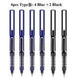 Deli Rollerball Pens, 0.5mm Liquid Ink Gel Pens,Quick Drying & Long Lasting Fine Point Pen for Writing, Journaling, Notes