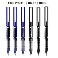 Deli Rollerball Pens, 0.5mm Liquid Ink Gel Pens,Quick Drying & Long Lasting Fine Point Pen for Writing, Journaling, Notes