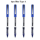 Deli Rollerball Pens, 0.5mm Liquid Ink Gel Pens,Quick Drying & Long Lasting Fine Point Pen for Writing, Journaling, Notes