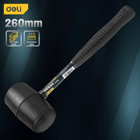 Deli Rubber Hammer Heavy Duty Mallet Professional Floor Ceramic Tile Installation Hammer Hand Tools for Domestic Installations