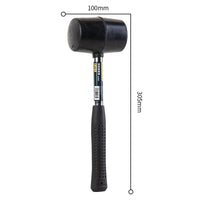 Deli Rubber Hammer Heavy Duty Mallet Professional Floor Ceramic Tile Installation Hammer Hand Tools for Domestic Installations