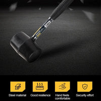 Deli Rubber Hammer Heavy Duty Mallet Professional Floor Ceramic Tile Installation Hammer Hand Tools for Domestic Installations