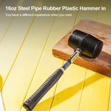 Deli Rubber Hammer Heavy Duty Mallet Professional Floor Ceramic Tile Installation Hammer Hand Tools for Domestic Installations