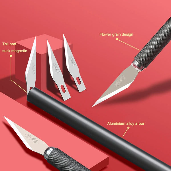 Deli Scalpel Blades Metal Precision knife Cutter Engraving Craft Knive –  AOOKMIYA