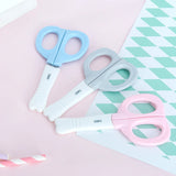 Deli School Scissors Soft-touch Cartoon Safe Scissor 135mm Hand Craft Paper Scissors For Kids & Student Stationery 6070