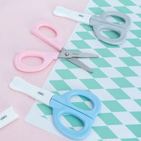 Deli School Scissors Soft-touch Cartoon Safe Scissor 135mm Hand Craft Paper Scissors For Kids & Student Stationery 6070