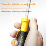 Deli Screwdriver Penetration Impact Anti Slip Strong Magnetic Ergonomic Design Impact Screwdriver Manual Household Repair Tool