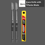 Deli Small Utility Knife Metal 60° Box Cutter Paper нож 9MM School Office Art Supplies Tool Kawaii Stationery With CUT BlADE