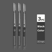 Deli Small Utility Knife Metal 60° Box Cutter Paper нож 9MM School Office Art Supplies Tool Kawaii Stationery With CUT BlADE