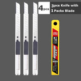 Deli Small Utility Knife Metal 60° Box Cutter Paper нож 9MM School Office Art Supplies Tool Kawaii Stationery With CUT BlADE