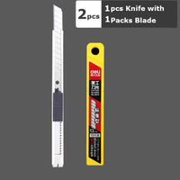 Deli Small Utility Knife Metal 60° Box Cutter Paper нож 9MM School Office Art Supplies Tool Kawaii Stationery With CUT BlADE