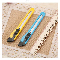 Deli Small Utility Knife Small Paper Cutter Handmade Knife Office Student Stationery Knife Multifunction Knife for Art Supplies