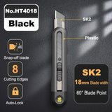 Deli Stationery Knife Cutter Utility Knife Wide 18mm 9mm Replacement Blades for Home School Work  Art Supplies Cuting Knife