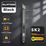 Deli Stationery Knife Cutter Utility Knife Wide 18mm 9mm Replacement Blades for Home School Work  Art Supplies Cuting Knife