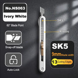 Deli Stationery Knife Cutter Utility Knife Wide 18mm 9mm Replacement Blades for Home School Work  Art Supplies Cuting Knife