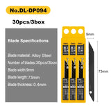 Deli Stationery Knife Cutter Utility Knife Wide 18mm 9mm Replacement Blades for Home School Work  Art Supplies Cuting Knife