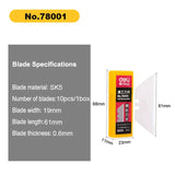 Deli Stationery Knife Cutter Utility Knife Wide 18mm 9mm Replacement Blades for Home School Work  Art Supplies Cuting Knife