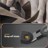 Deli Stationery Knife Cutter Utility Knife Wide 18mm 9mm Replacement Blades for Home School Work  Art Supplies Cuting Knife