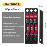 Deli Stationery Knife Cutter Utility Knife Wide 18mm 9mm Replacement Blades for Home School Work  Art Supplies Cuting Knife