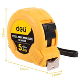 Deli Tape Measure 3M 5M 7.5M 10M Precision Durable ABS Case Measuring Ruler Measuring Tape Precise And Clear High Quality
