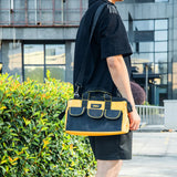 Deli Thickened Toolbox Toolbag Oxford Cloth Empty PP Plastic Storage Box Multifunctional Maintenance Tool Box Household