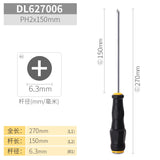 Deli Threading Screwdriver Tapping Screwdriver Cross Word Industrial Grade Multifunctional Screwdriver with Magnetic