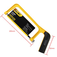 Deli Tool 1 Pcs Multifunctional Mini Hacksaw 65Mn Steel Saw Blade Rubberized Handle Saws Woodworking Portable Tools Accessories