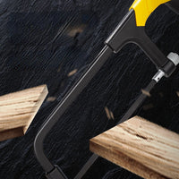 Deli Tool 1 Pcs Multifunctional Mini Hacksaw 65Mn Steel Saw Blade Rubberized Handle Saws Woodworking Portable Tools Accessories