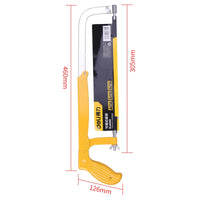 Deli Tool 1 Pcs Multifunctional Mini Hacksaw 65Mn Steel Saw Blade Rubberized Handle Saws Woodworking Portable Tools Accessories